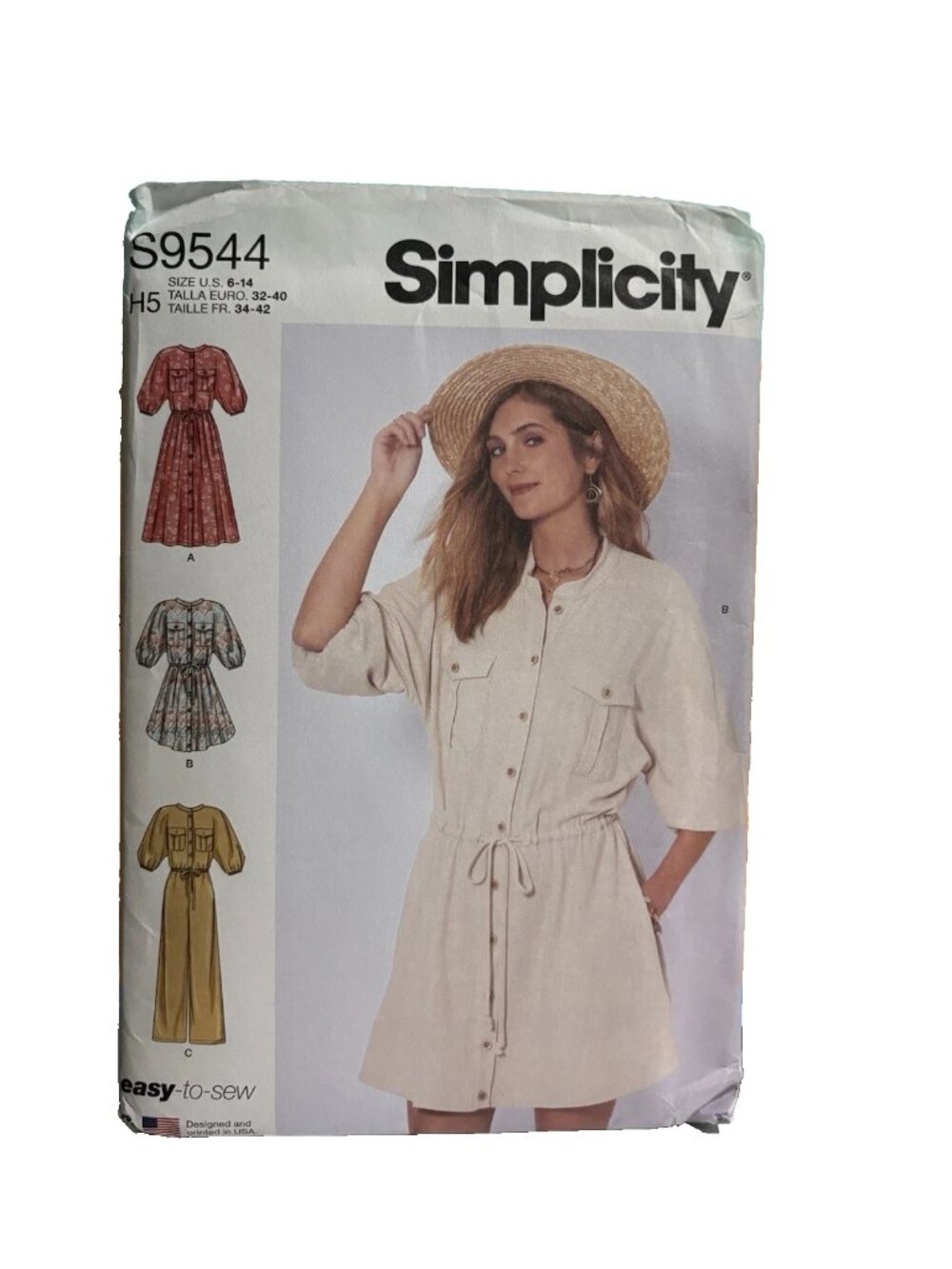 Simplicity Pattern 9544 Size 6-14 Misses Dresses & Jumpsuit Uncut 2022